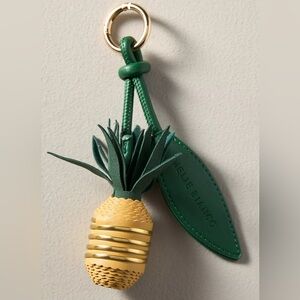 Melie Bianco Green and Gold Pineapple Keychain, NWT, $40